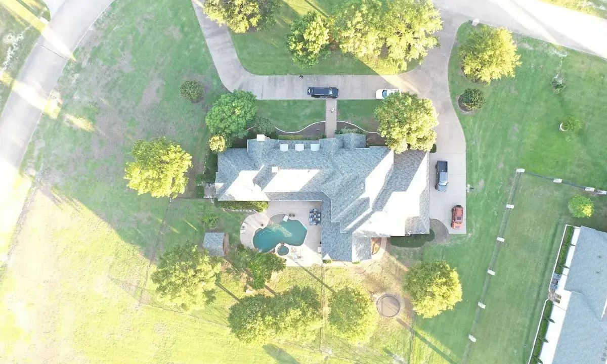 New shingle roof installation on a home in Willow Oak